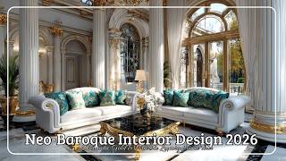 Celebrity Neo-Baroque Interior Design 2026 ✨ Dramatic Gold & Marble Luxury Home Tour Wealth