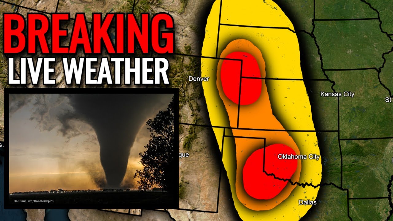 LIVE 🔴 Severe Weather Outbreak Coverage! ⚠Tornadoes, Wind, and Hail! ⚠⚠ ...
