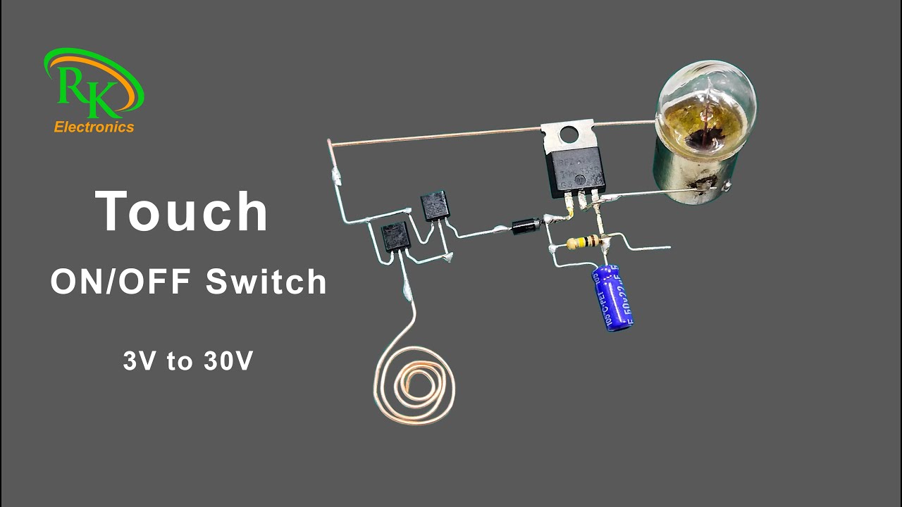 DIY Touch ON OFF Switch | DIY Electronics Projects - YouTube