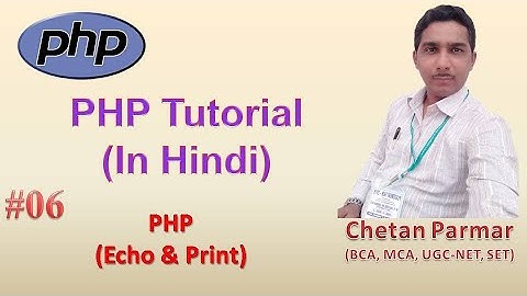 PHP Echo and Print Statements | 2020 | In Hindi