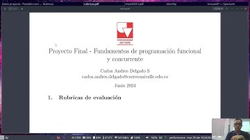 Programación Funcional 2025 I Clase 11 P1 Presentación proyecto final