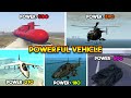Most powerful vehicles from every gta game