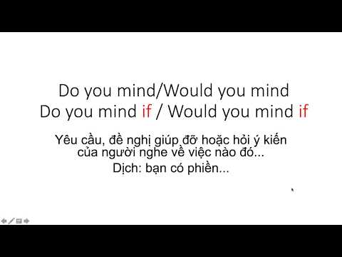 Would You Mind Gì - Các cấu trúc do you mind, would you mind