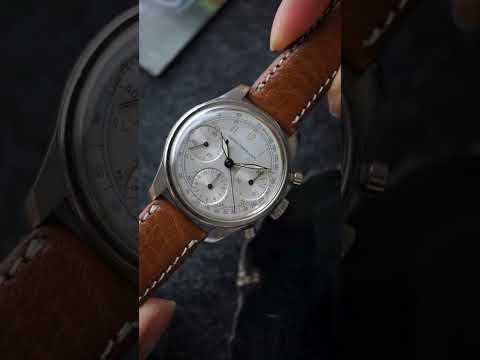 Girard Perregaux Steel Chronograph Valjoux 72 Manual 1960s