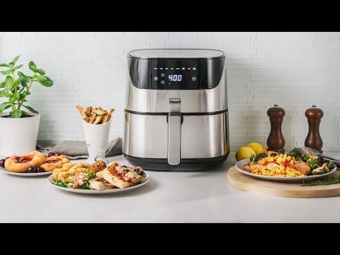  Bella Pro Series 6 QT Air Fryer with Touchscreen (Black)