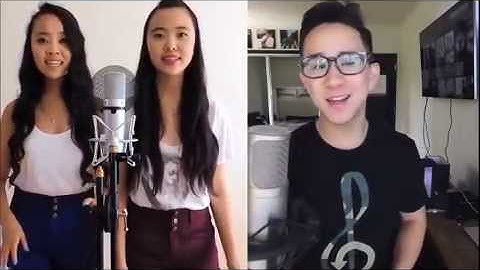 Jason Chen, Amy, and Ellen Shi - "Hide and Seek" Duet Lyrics On Screen