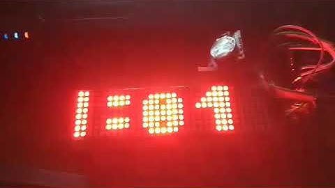 arduino clock led matrix( đồng hồ arduino bằng led matrix)