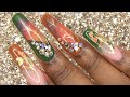 Acrylic Nails Tutorial - How To Encapsulated Acrylic Nails with Nail Forms - Fall Inspired Nails