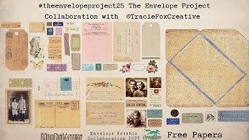 Day1 #theenvelopeproject25 Craft and Collaborate Free-Collaboration with @TracieFoxCreative