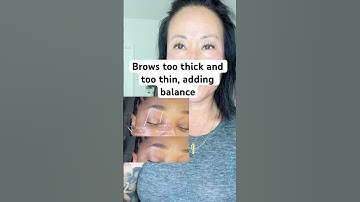 #brows too thin & too thick adding some balance #browshaping #browstylist #browwiz #beauty #shorts