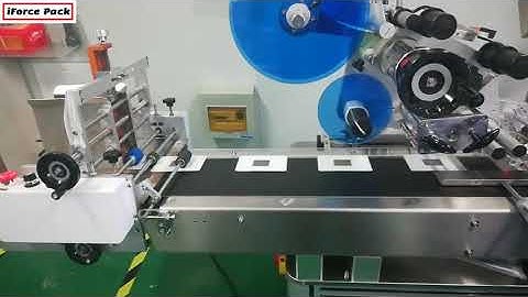 High accuracy presicion paper sheet card paging top flat labeling machine labeling line