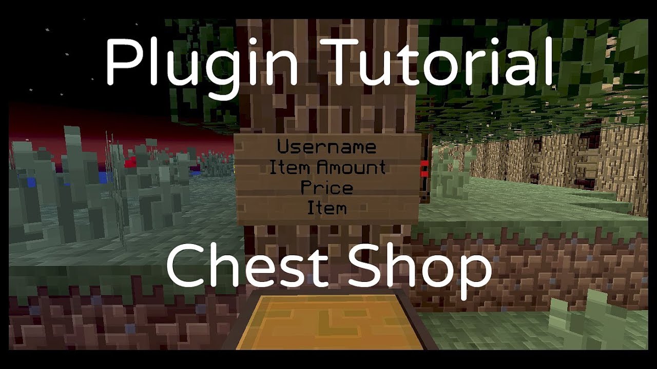 minecraft plugin tutorial setting up a shop chestshop youtube chestshop format