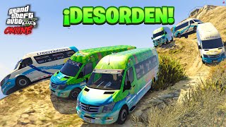 ¡CARRERA DE 10 VANS POR EL MONTE CHILIAD! | GTA V ONLINE CON AMIGOS