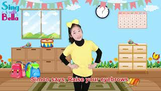 Simon Says Game with Lyrics and Actions | Brain Break Song and Game  | Sing and Dance Along for Kids