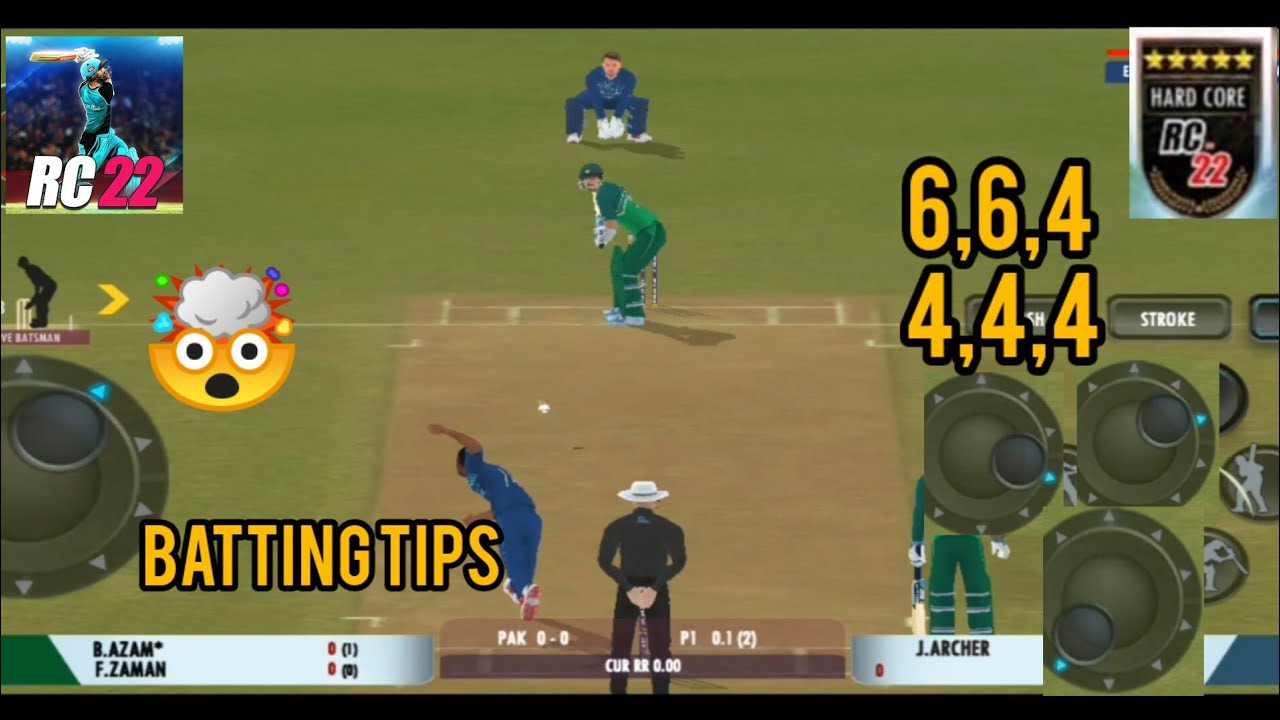 Real Cricket 22 Batting Tips Hardcore How to bat in Real cricket 22 in ...