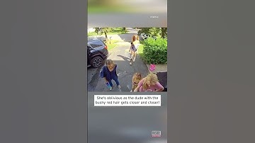 Thumbnail of Woman Greets Red-Headed Stranger in Her Driveway With Long Scream #Shorts