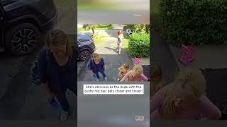 Woman Greets Red-Headed Stranger in Her Driveway With Long Scream #Shorts image