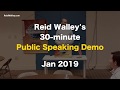 Public Speaking Demo – Jan 2019