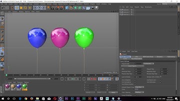 Cinema 4D R18 Tutorial |15th Anniversary | Lessons 03 |  How to 3D Balloons
