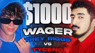 TYCENO vs TREY RIGGS for $1,000! BEST OF 5 SERIES - WAGER OF THE YEAR!