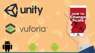 tutorial  Unity  : Augmented Reality image target touch input for change Scaling and Moving objects