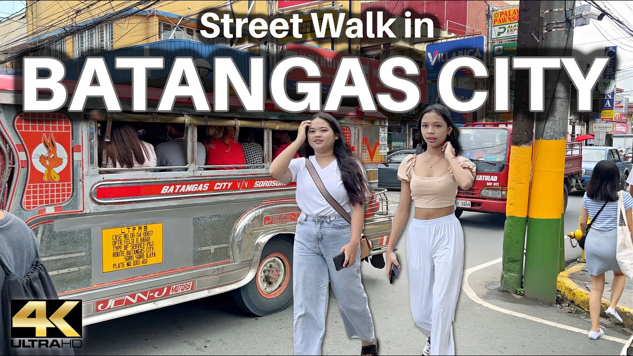 Wandering the Streets of Batangas City Batangas Philippines 4K