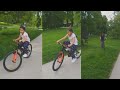 Mahesh Babu daughter Sitara cycling with her brother Gautham, viral video