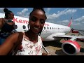 THE BEST FLIGHT EXPERIENCE TO MOMBASA: KENYA AIRWAYS:TWINS VLOG