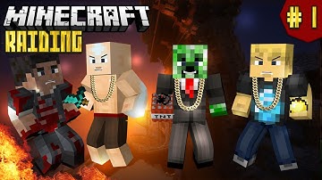 Minecraft - Raiding: Ep.1 (EPIC DONATOR BASE!!!)