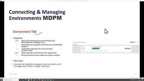 Microsft Dynamics 365  Dataverse Multi-Environment Pro Manager - MDPM - Environment Tab 2