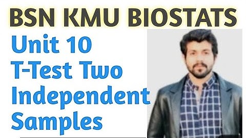 Biostats | Unit 11 | BSN | KMU | Paired T test |