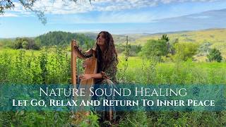 Inner Calm || 528 Hz Sound Healing Nature Therapy || Healing Relaxing Harp To Remove Anxiety & Worry