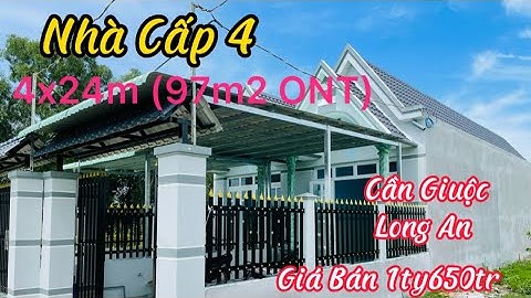 Bán Nhà Cấp 4 97m2 (4x24m ONT) Giá Bán Nhanh 1ty650tr Mặt Tiền Đường Đan 4m Mỹ Lộc Cần Giuộc Long An