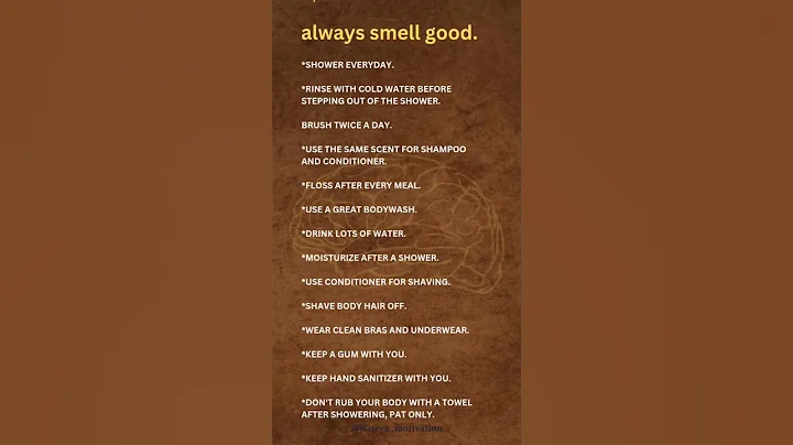 Always smell Good #motivation #successmindset #trending #sigma #lifehacks #shorts #hygiene #tips