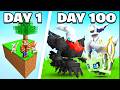 I Spent 100 Days in MYTHICAL SKYBLOCK Cobblemon VS. my Rival! (Duos Cobblemon)