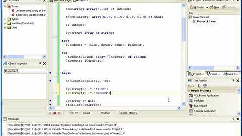 Turbo Delphi - Arrays