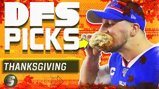 NFL DFS Picks: 3 HOUR Live Before Lock  Thanksgiving Daily Fantasy  Football DraftKings, FanDuel 