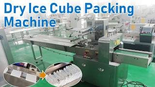 350 Upper Film Flow Wrap Machine | Dry Ice Block Packaging – High-Speed Automatic Packing