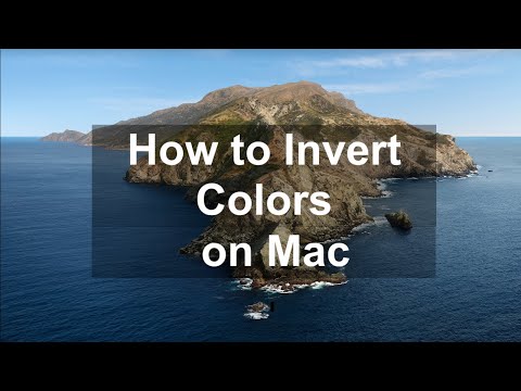 Comment Inverser les couleurs sur Mac - Catalina 2020