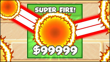 THE MOST INSANE 99999$ SUPER FIRE TOWER | Bloons TD Battles Hack/Mod (BTD Battles)