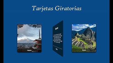Tarjetas Giratorias (flip card) | HTML y CSS