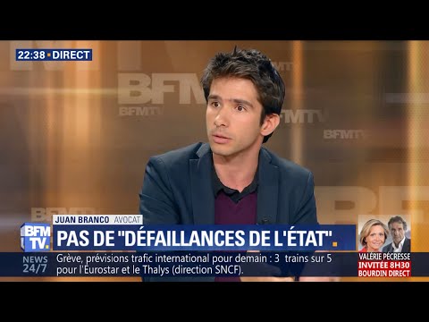 Juan Branco contre Maurice Szafran et BFMTV sur les black blocks