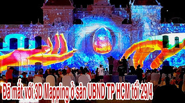 Đêm Trước 30/4 Đã Con Mắt Với Nghệ Thuật 3D Mapping Ở Sân UBND Thành Phố