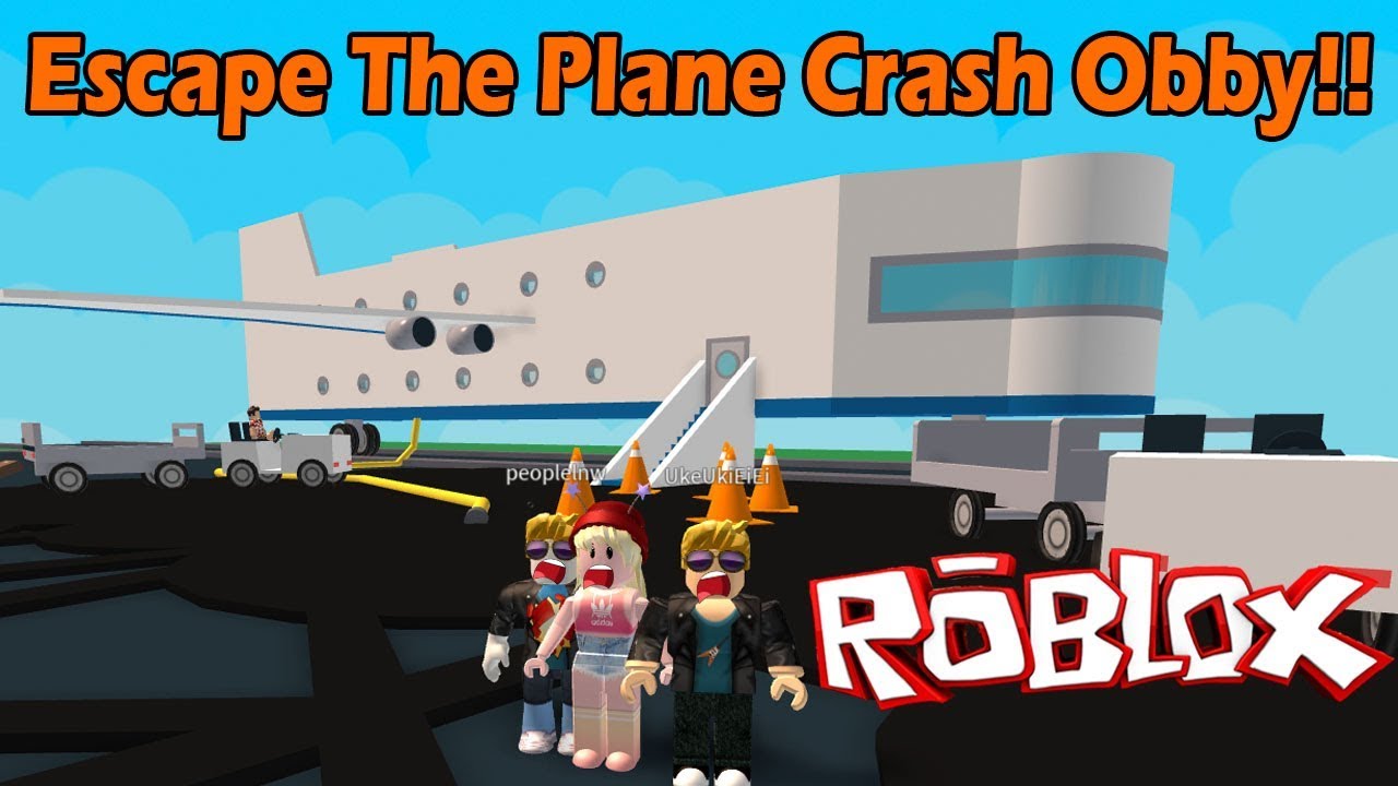 Roblox Escape The Plane Crash Obby เครองบนจะตกแลว - game on roblox were you were in a airplane crash