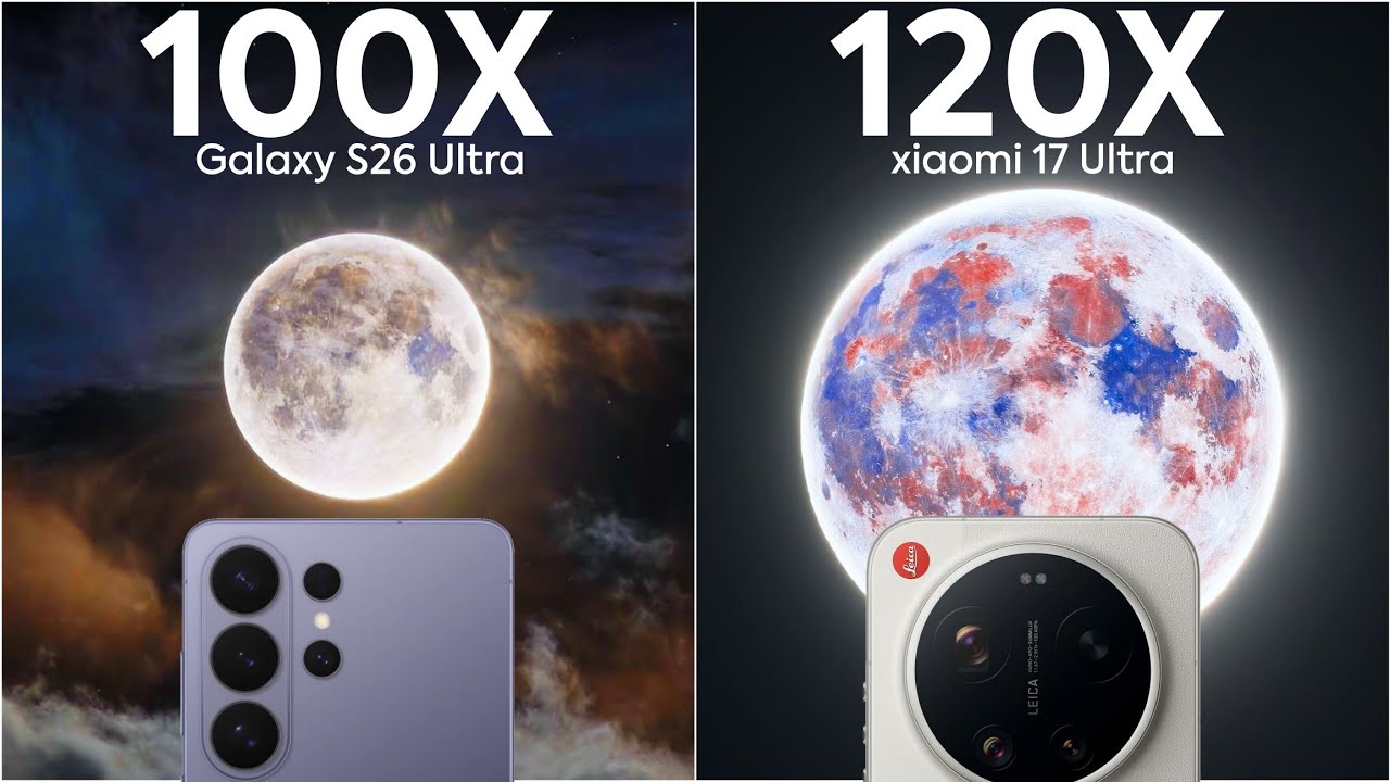 Сравнение производительности Samsung Galaxy S26 Ultra и Xiaomi 17 Ultra в режиме Live Zoom.