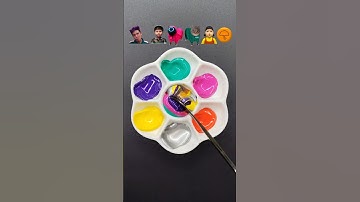 Guess the mixed color of Squid Game2 (part 46) #squidgame #asmr #satisfying #colormixing #오징어게임