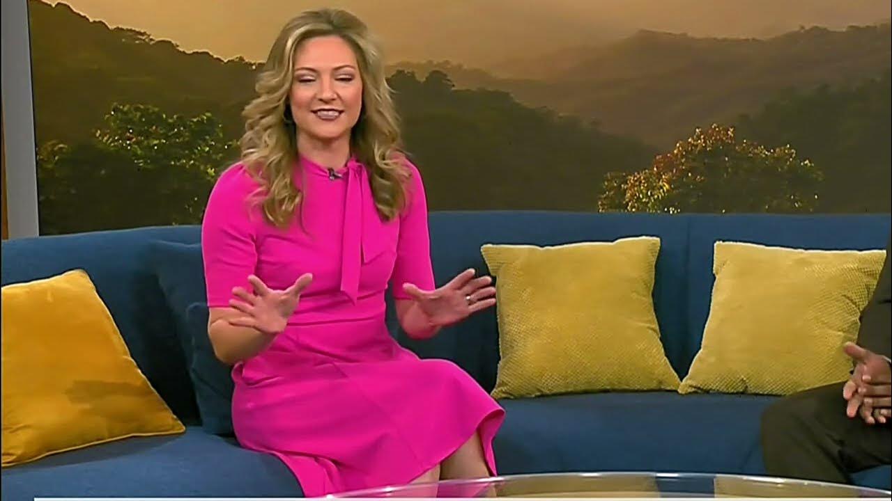 Colleen Coyle 011922 Pink Dress The Weather Channel Easy On The