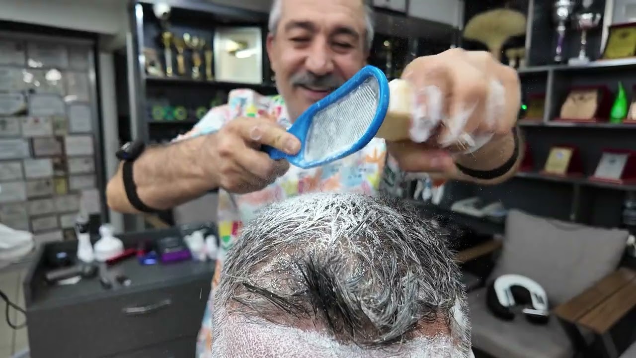 ASMR Shoulder Massage Roleplay , Acne Removal, Ear Cleaning, Most Relaxing Barber Massage Ever  💆‍♂️