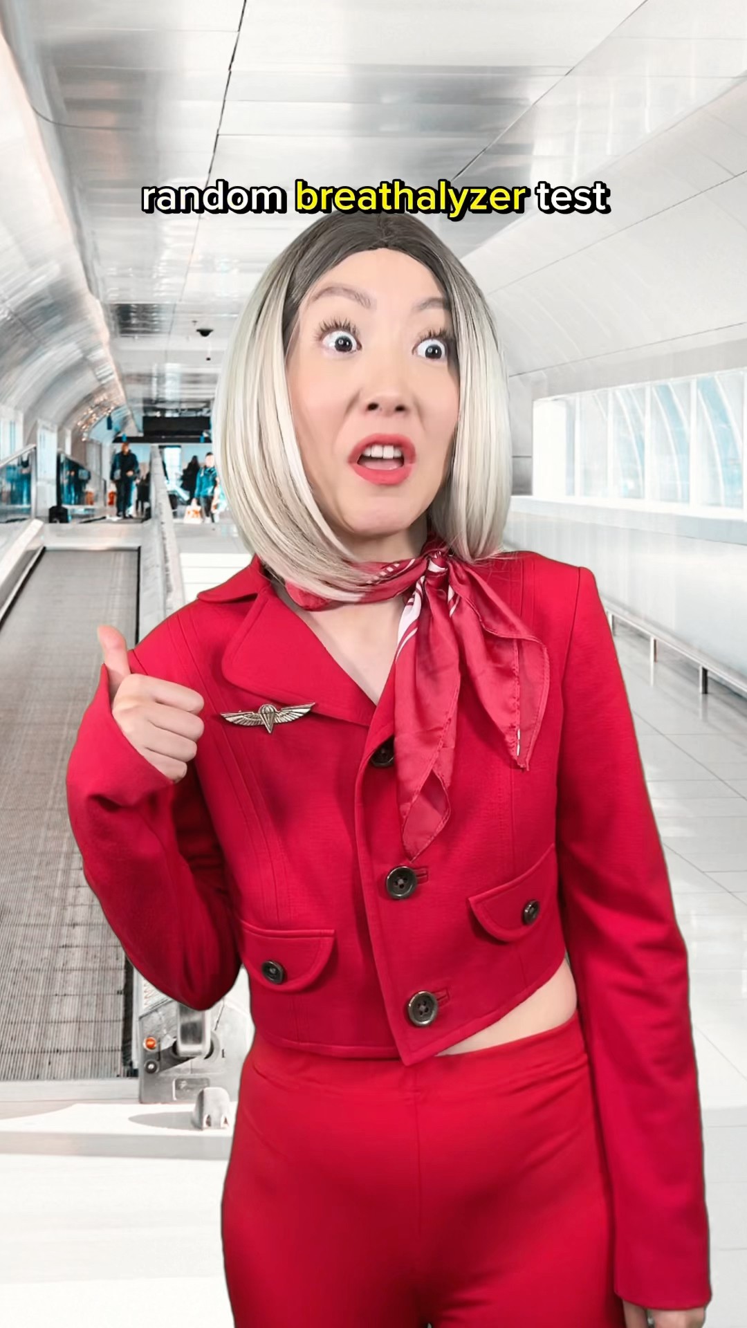 These flight attendants almost get busted on the job! ?