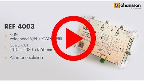Introducing Two New Optical Headends - Johansson Fiber Distribution - New products 2021